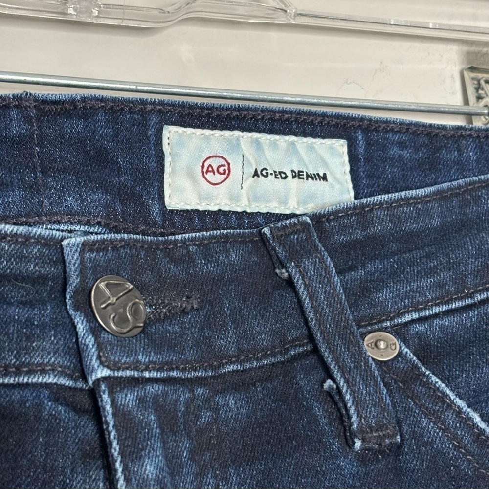 AG Adriano Goldschmied Mari Slim Straight Dark Wash Denim Jeans, size 27R - Picture 6 of 13